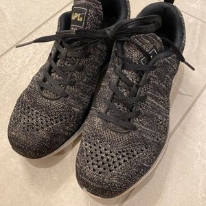 APL Techloom Pro Silver/Gold and Black Sneakers